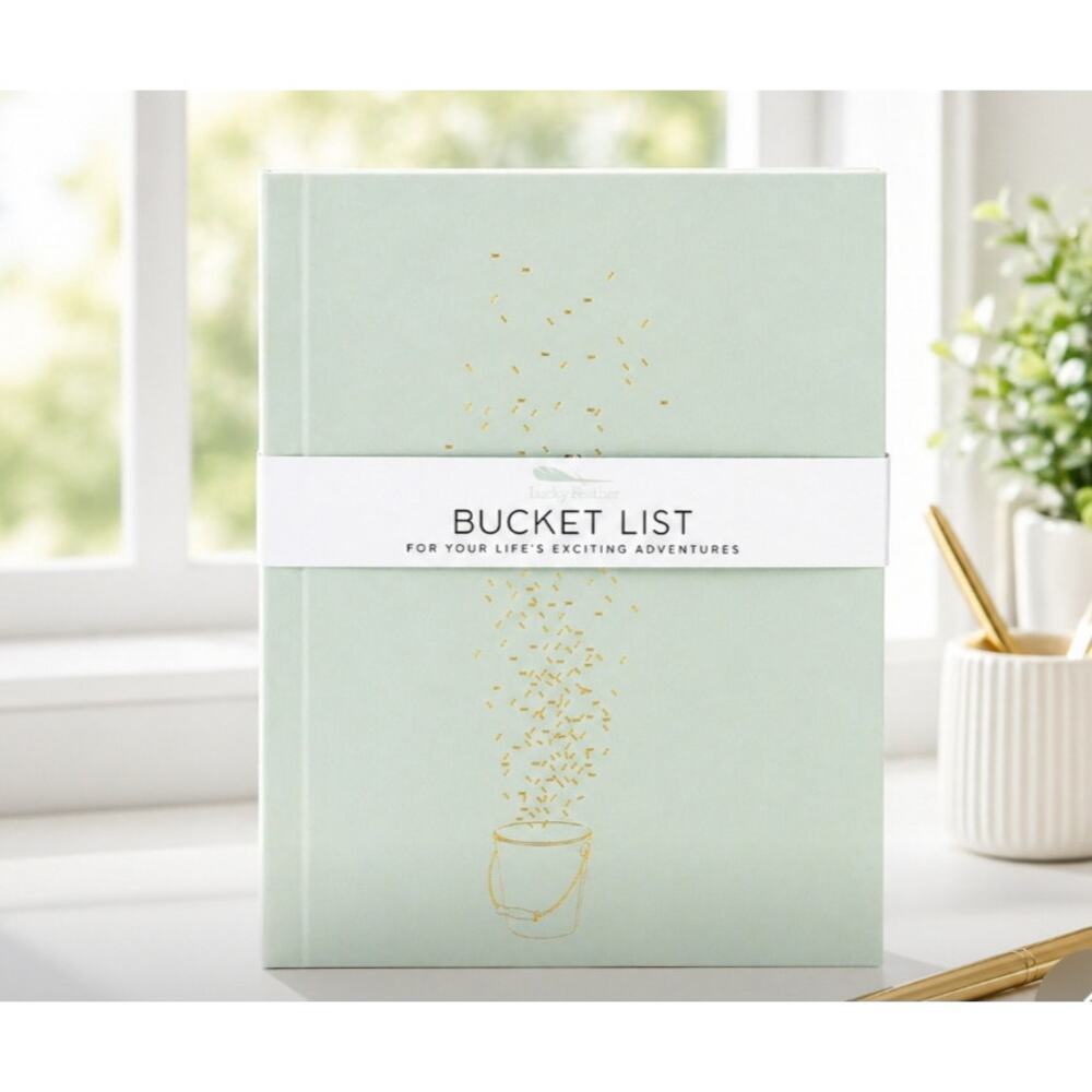 Lucky Feather Sage Bucket List Notebook New